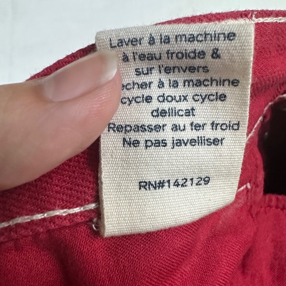 TRADEMARK Red Women's Straight Leg Jeans - Picture 5 of 9